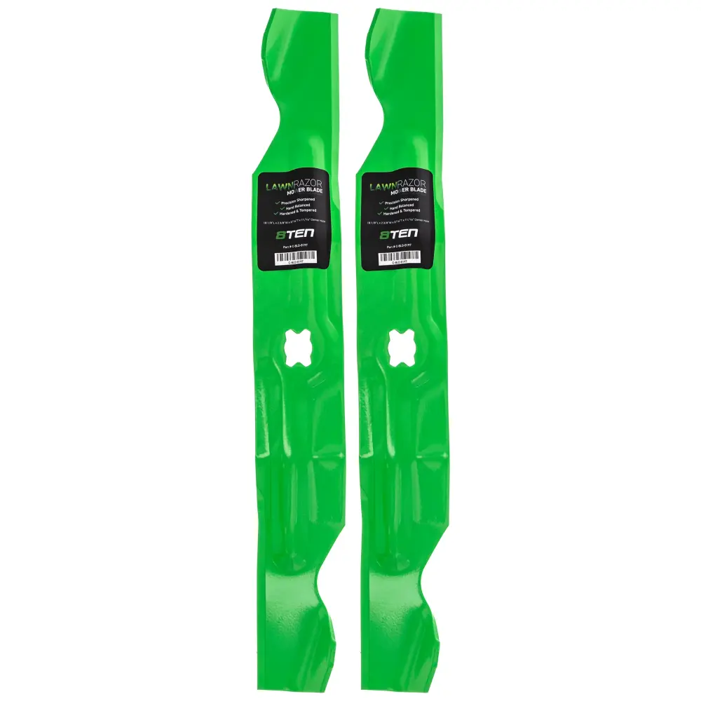 LawnRAZOR Notched High Lift Blade Cub Cadet MTD Troy-Bilt 742-04154 942-04154 942-04154A | TWIN-PACK