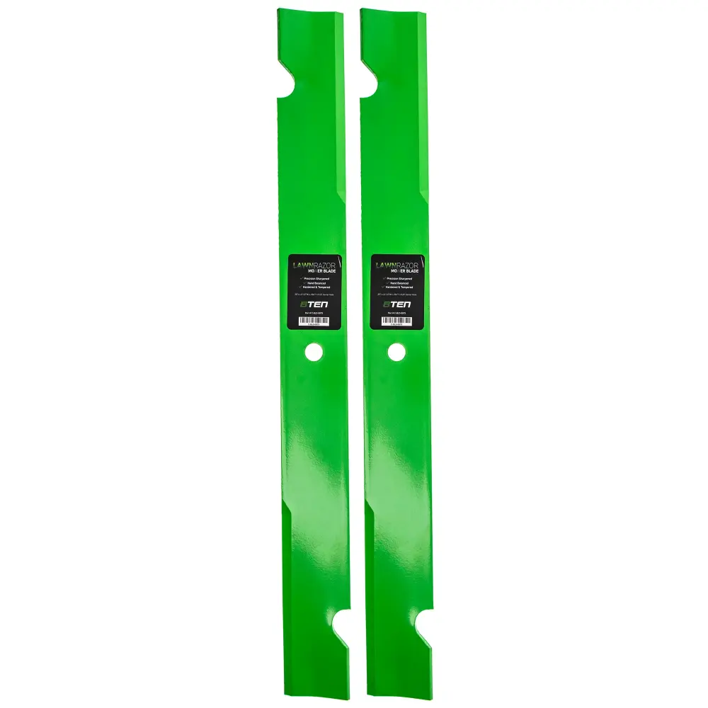 LawnRAZOR Notched High Lift Blade Husqvarna Ferris RedMax 5102227S 5102227 5022476 112111-04 | TWO-UNIT