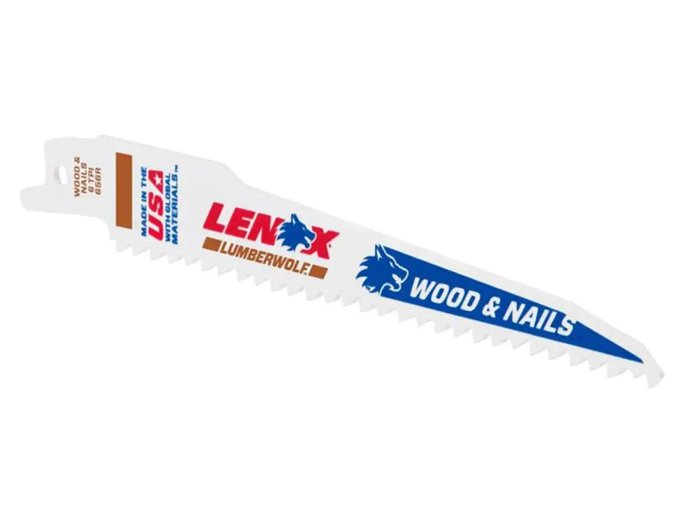 Lenox Lumberwolf Reciprocating Saw Blade 152 X 19 X 1.3mm 6 Tpi (25 Pack)