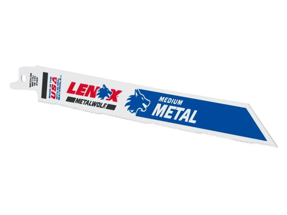 Lenox Metalwolf Wave Edge Reciprocating Saw Blade 203 X 19 X 0.9mm 18 Tpi (Pack 25)