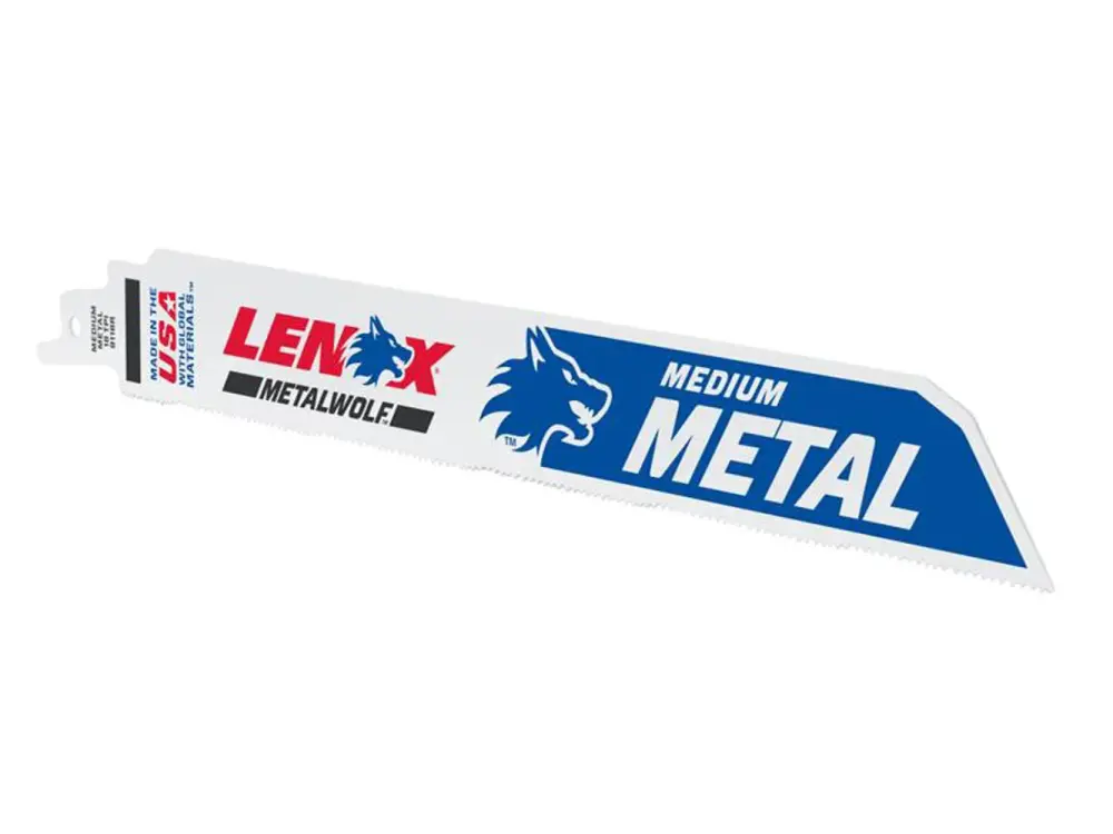 Lenox Metalwolf Wave Edge Reciprocating Saw Blade 229 X 25 X 1.1Mm 18 Tpi (Pack 5)