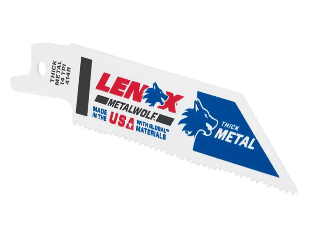 Lenox Metalwolf Wave Edge Reciprocating Saw Blade 102 X 19 X 0.9mm 14 Tpi (Pack 5)