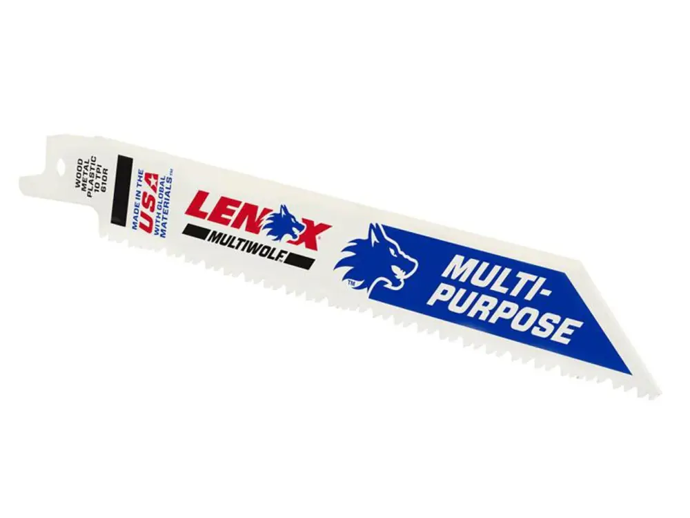 Lenox Multiwolf Wave Edge Reciprocating Saw Blade 152 X 19 X 0.9mm 10 Tpi (Pack 5)