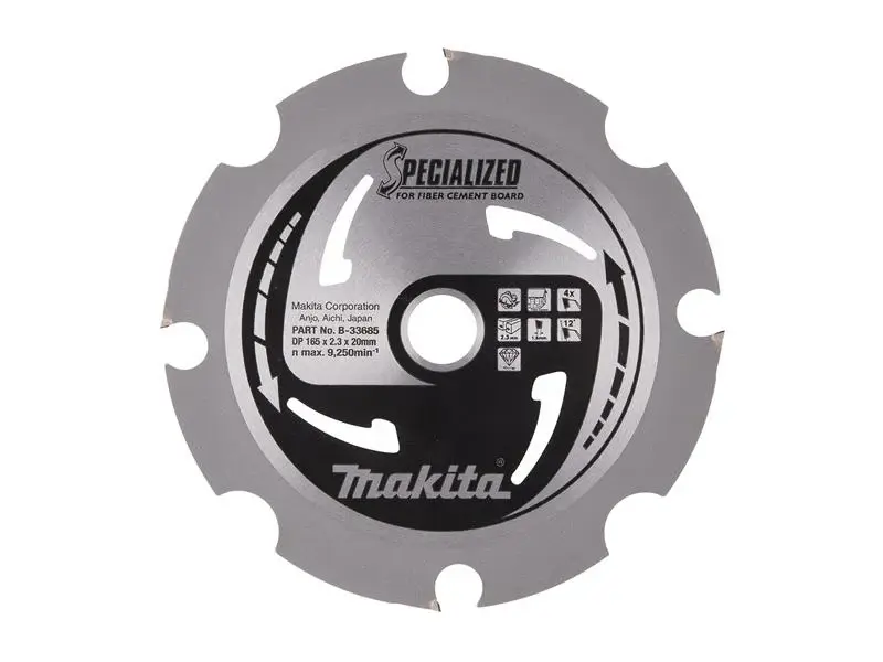 Makita B-33685 Specialized Blade Fibre Cement Board 165 x 20mm x 4T