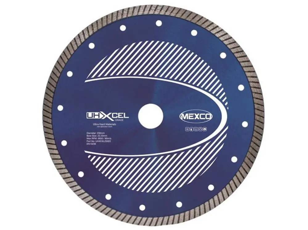 Mexco Uhxcel Ultra Durable Materials Diamond Blade 230 X 22Mm