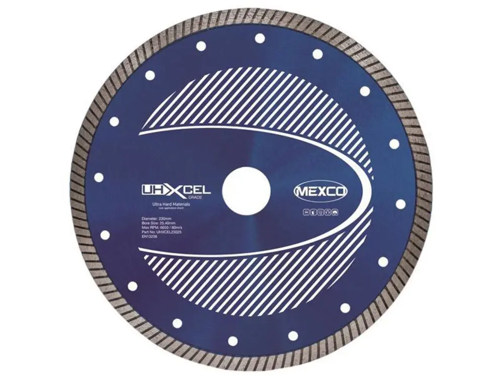 Mexco Uhxcel Ultra Sturdy Materials Diamond Blade 230 X 25.4Mm