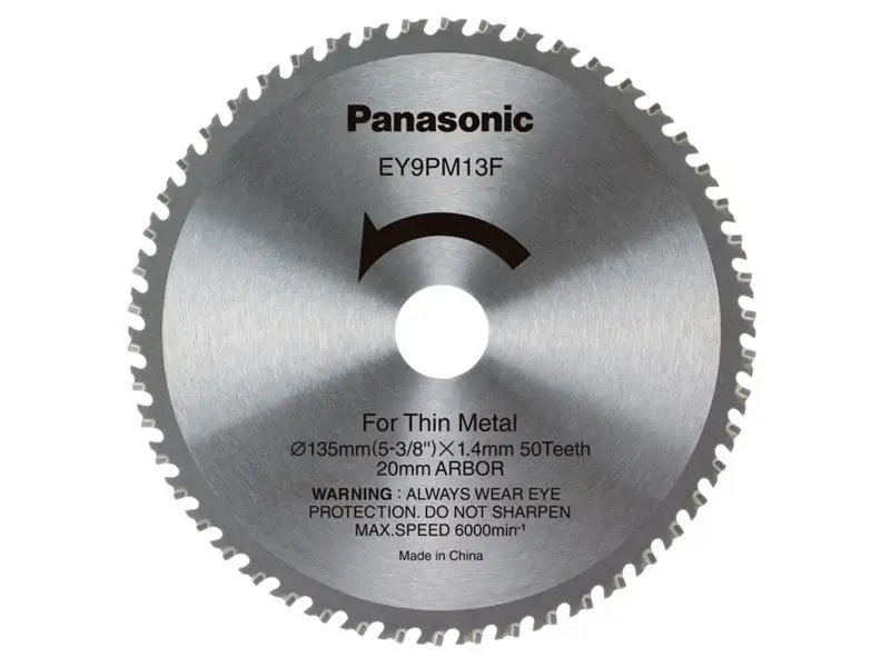 Panasonic EY9PM13F32 Alloy Cutting TCT Blade 135 x 20mm x 50T