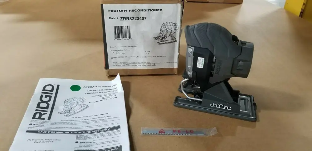 Ridgid ZRR8223407 JobMax Jig Saw Head Attachment MFG Remanufactured