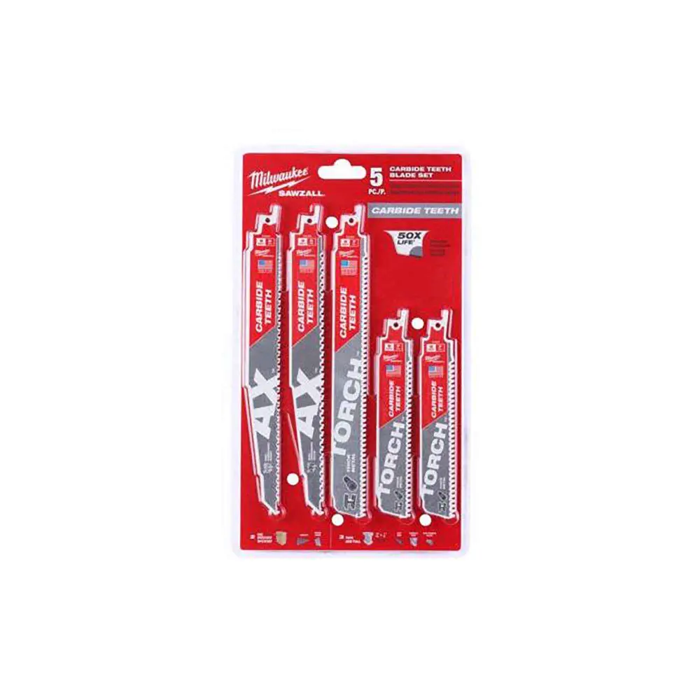 Sawzall Carbide Teeth Blade Adjust, 5 Pieces