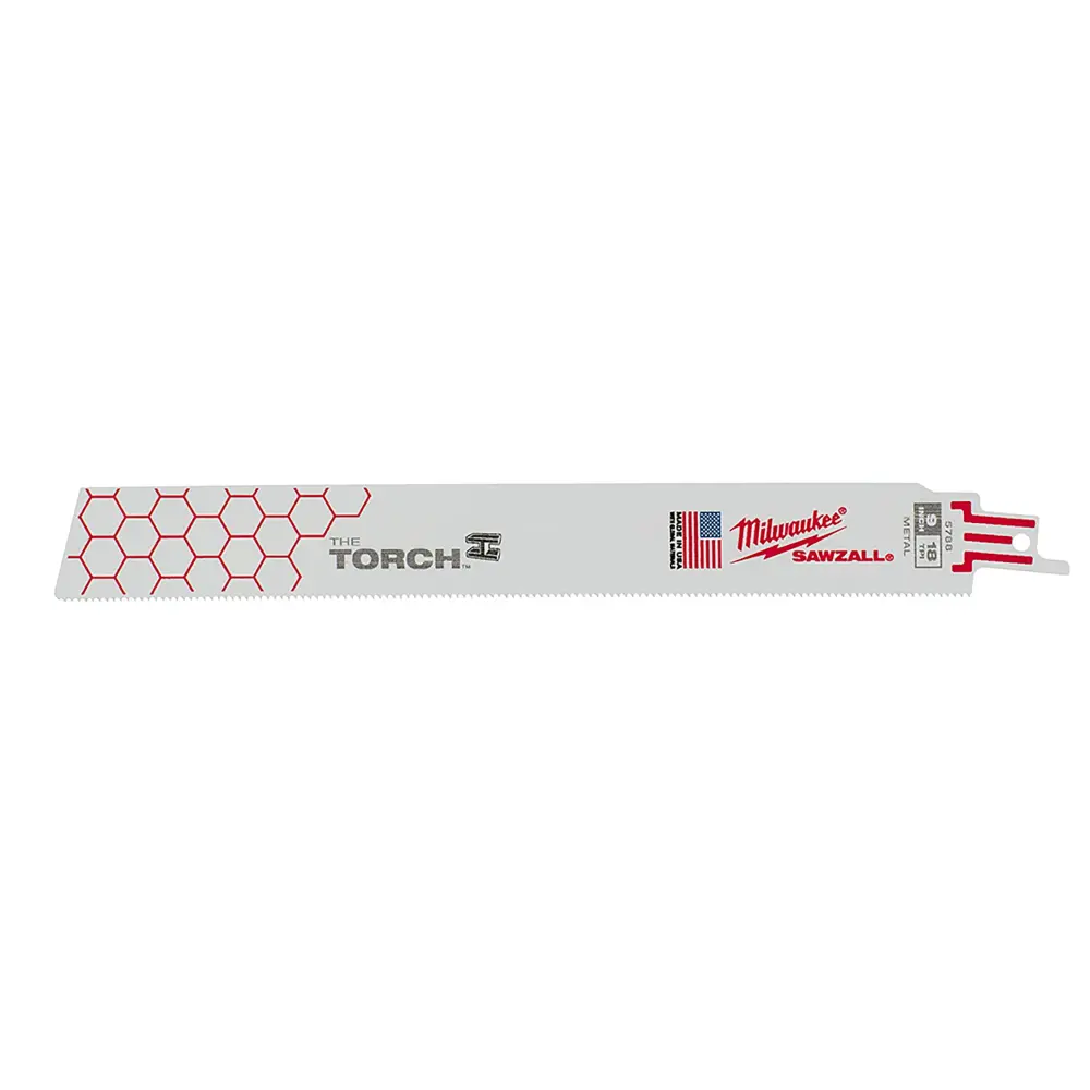 9 . 18 TPI TORCH Thick Metallic Cutting SAWZALL Reciprocating Saw Blades - 5 Pack