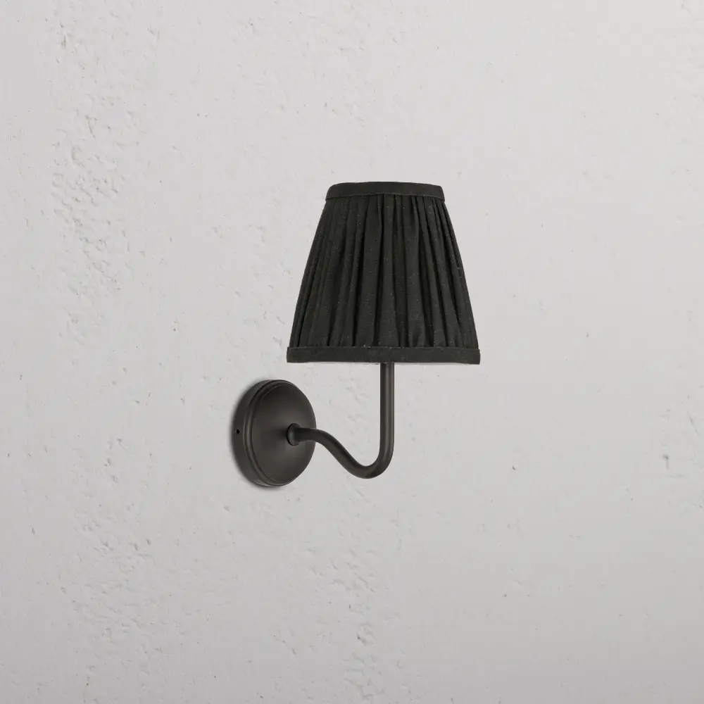 Malvern Small Wall Airy Pleated Deep Green - Bronze