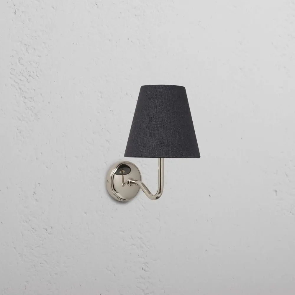 Malvern Small Wall Buoyant Basalt Grey - Polished Nickel