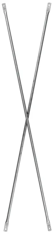 Metaltech M-MC2484 Cross Brace, Alloy, Galvanized