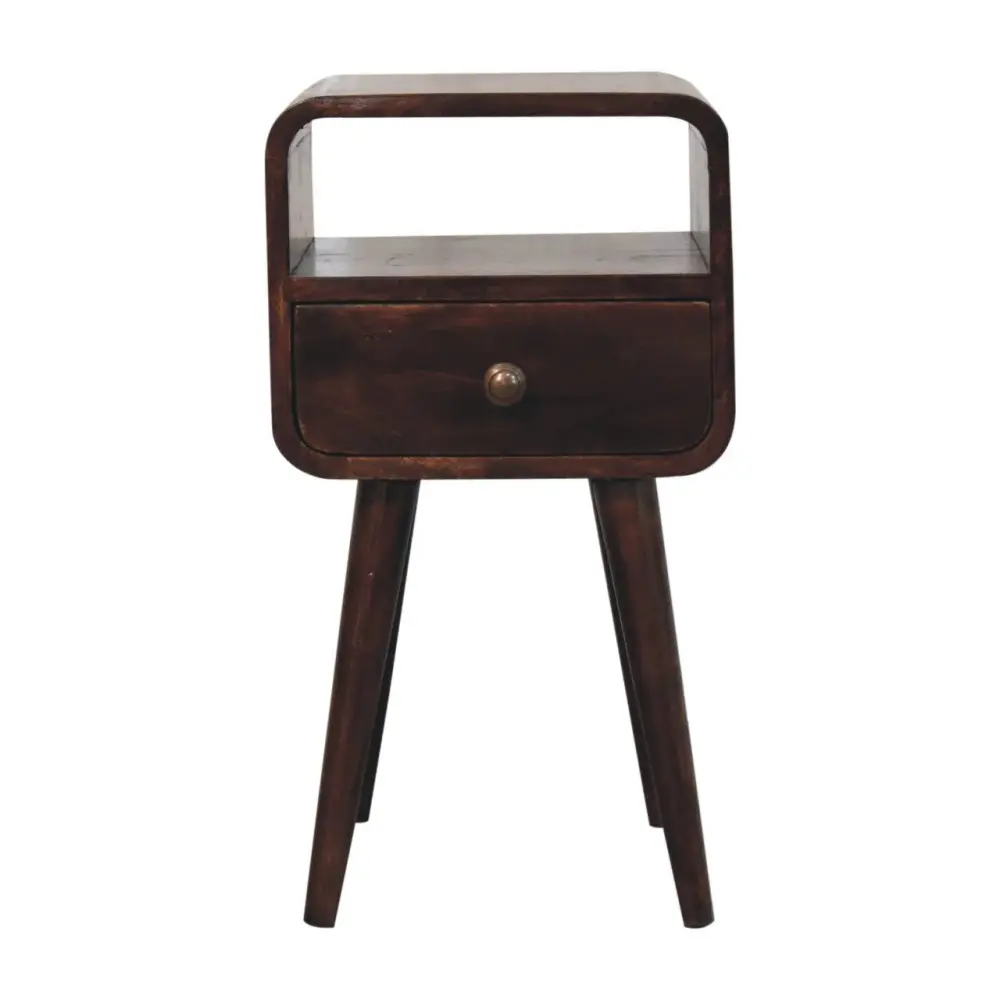 Mini Curve Open Bedside Nightstand