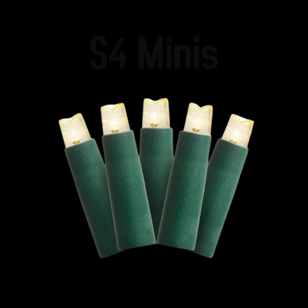 Mini Lights - S4 5mm Warm Snow 4 inch Spacing / 50L All sales Final
