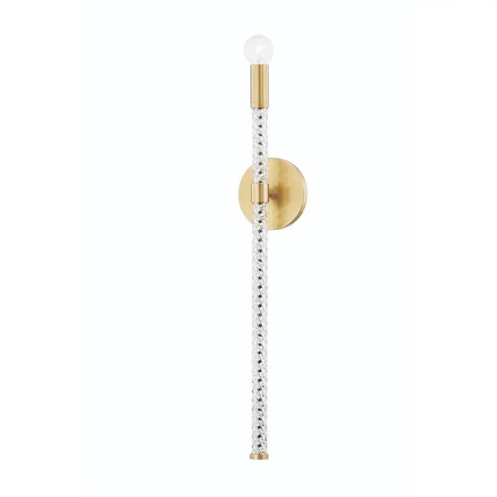 Pippin 1 Light Wall Sconce - Aged Brass