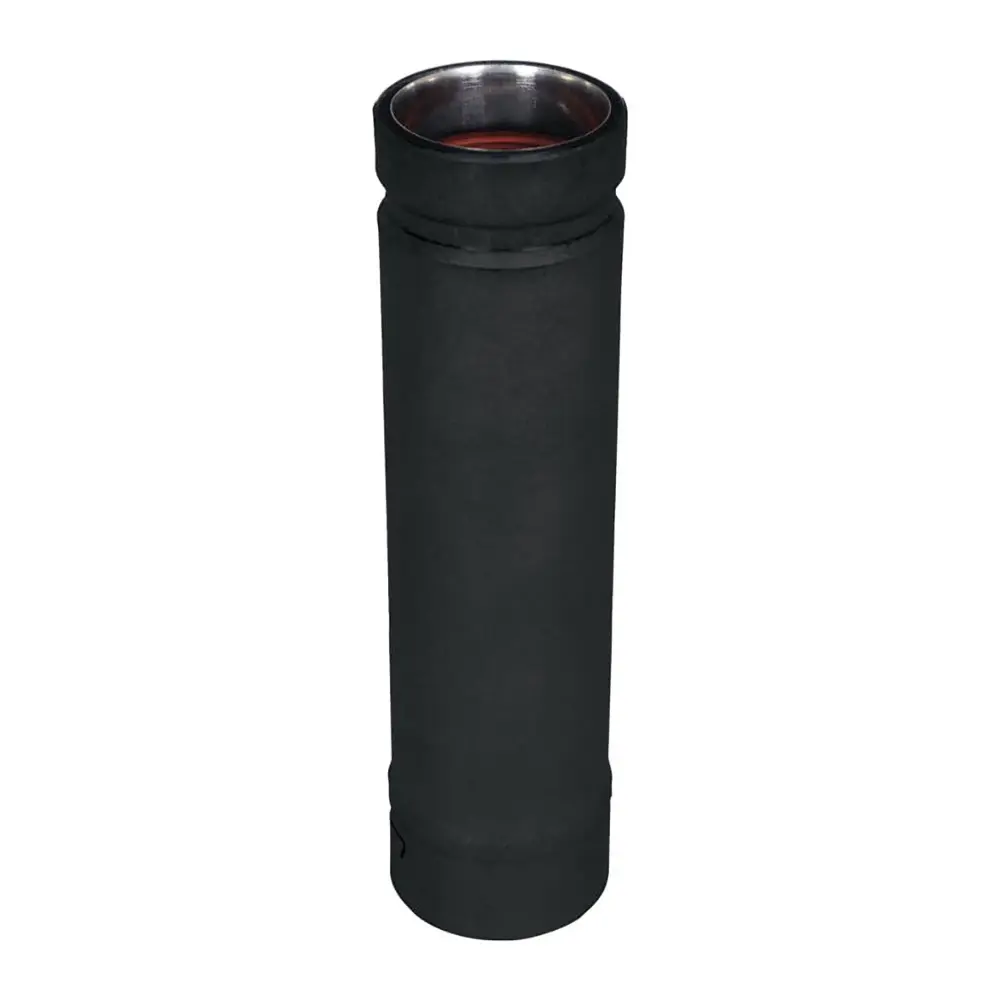 SPVA Black and Adjustable Chimney Pipe Pellet Stove, 4" x 12" (4SPV-12AB)