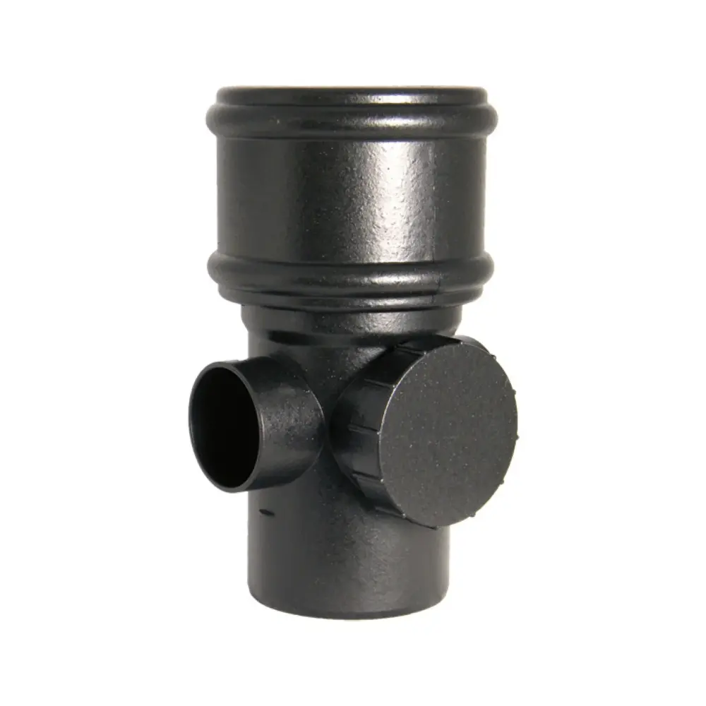 FloPlast Cast Iron Effect Soil Access Pipe - Singular Socket