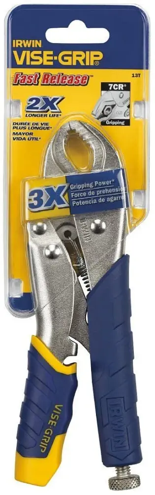 Irwin 7 Inch Swift Release Curved Jaw Locking Pliers Padded Handles