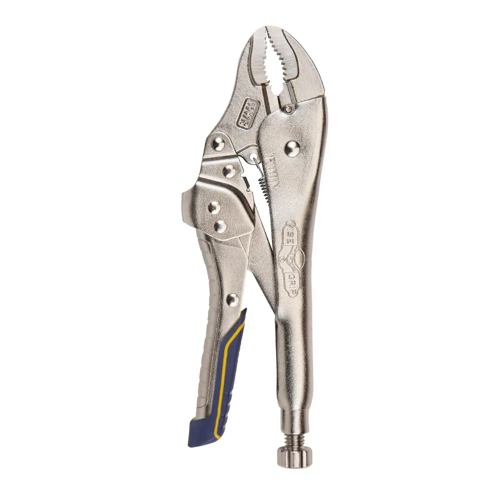 Vise-Grip Speedy Release Curved Jaw Locking Pliers Wire Cutter, 10''