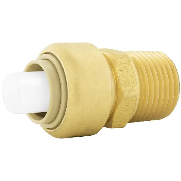 Jones Performance Stephens 3/4" x 3/4" MPT PlumBite Push On Modifyer, Lead Free, C76506LF Jones Stephens