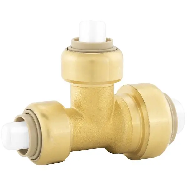 Jones Stephens 3/4" x 1/2" x 1/2" PlumBite Push On Scarletucing Barred Tee, Lead Free, C76514LF