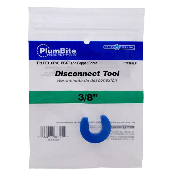 Jones Tool-Free Stephens 3/8" (Bagged) PlumBite Push On Removal Tool, C77481LF Jones Stephens