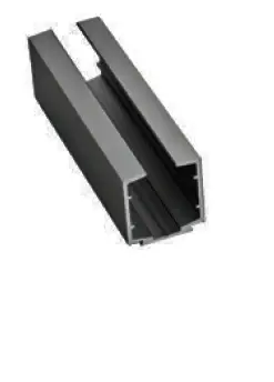 ISLB1BLTrack Non-glossy Black Track Single Door/Bi-Parting 10ft