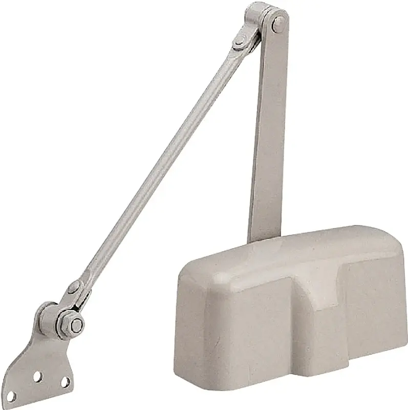 Knob Set ProSource C101-BH-SA-IV Door Closer, Non-Handed Hand, Automatic, Aircraft-grade, Ivory, 85 lb