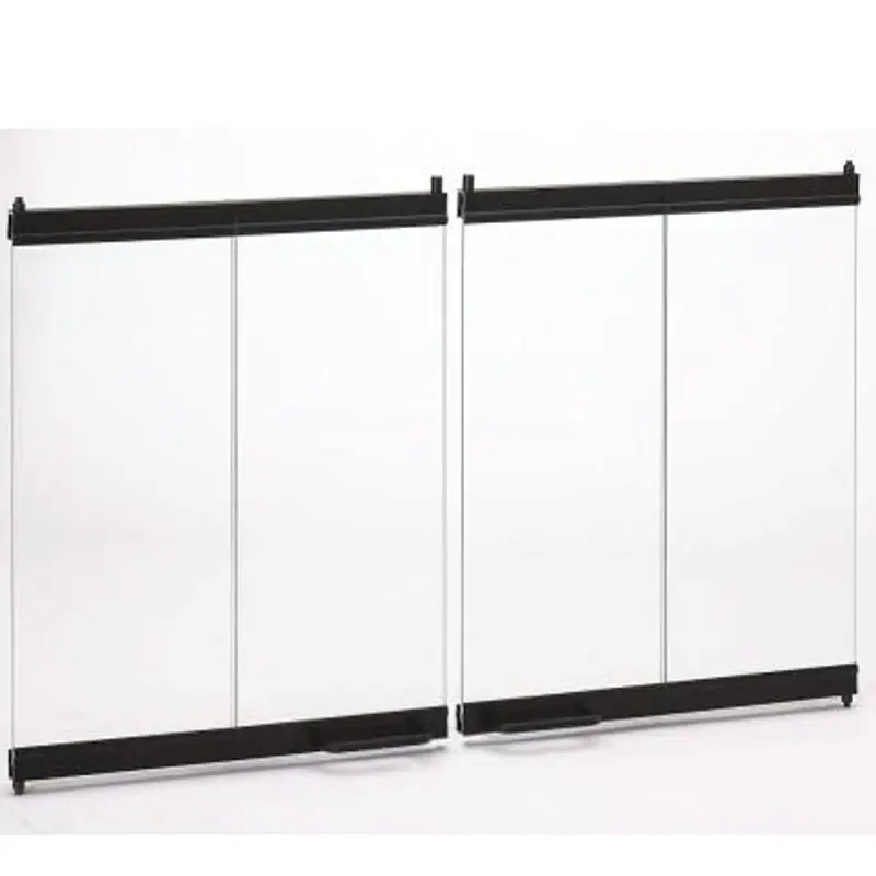 Lever Handle Comfort Flame BDB36 Series Bi-Fold Door, 36 D, Aluminum/Glass