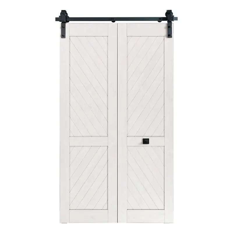 Renin BD952-04800-MB Bifold Barn Door Hardware Kit, 48 L Track, Alloy, Matte