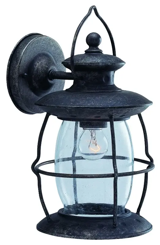 Boston Harbor BRT-CDC1691-3L Outdoor Wall Lantern, 120 V, 60 W, Stainless Fixture, Misty Pewter Fixture