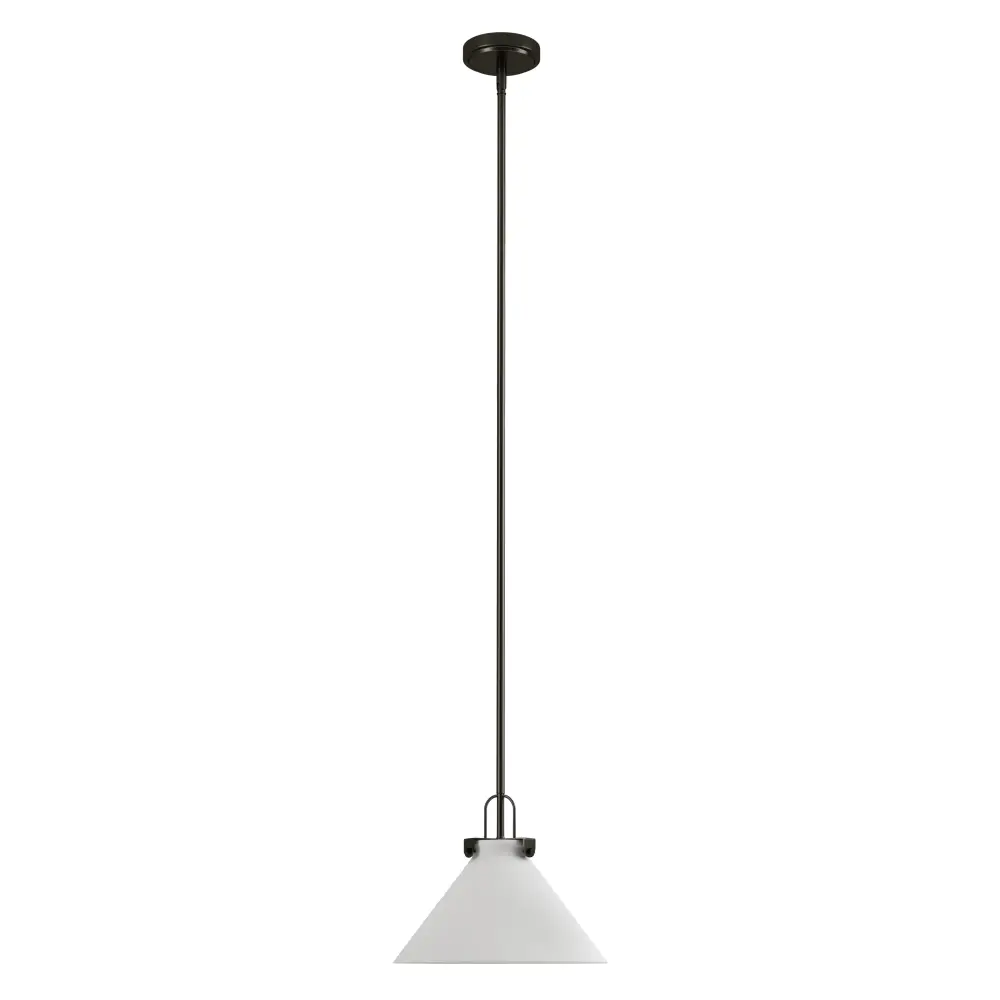 Eclipse 1-light 11.8'' Dimmable Cloud Glass Modern Cone Pendant Portable