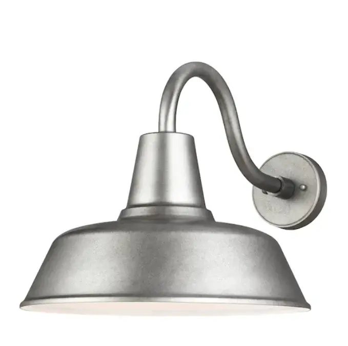 Sea Gull Lighting Barn Light Weathered Pewter Wall Position Scone Damaged Box