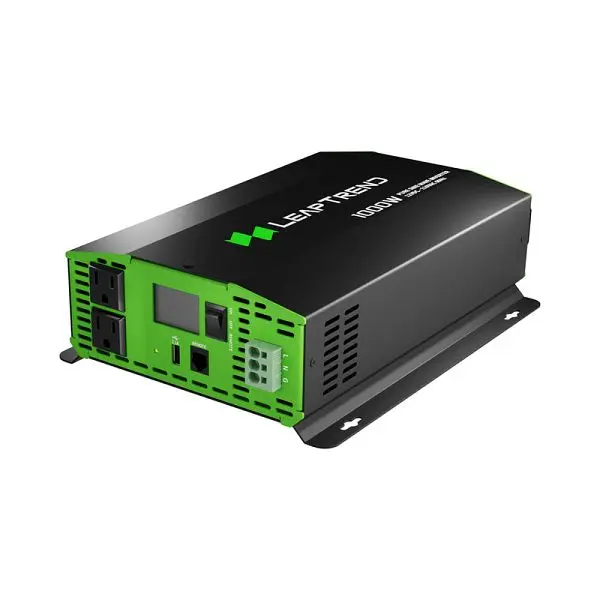 Leaptrend Maximum-Strength 1000W 12V to 110V Pure Sine Wave Inverter, m1-1000w-us