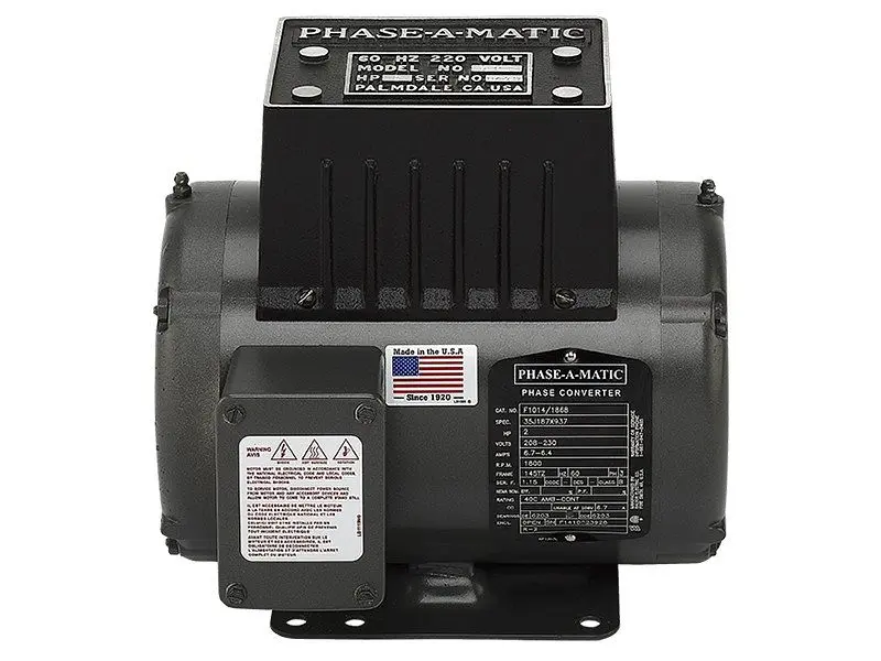 Phase--Matic 2 HP, 230V Rotary Phase Converter, UL Certified, R-2