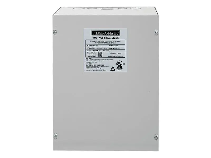 Phase--Matic Industrial 40 HP, 230V Voltage Balancer, UL Certified, VS-40