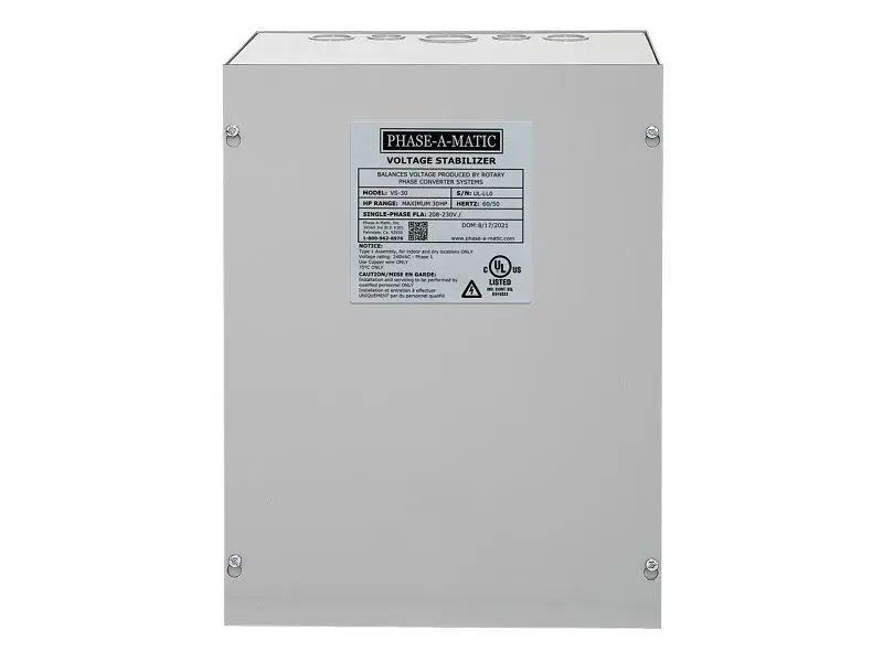 Phase--Matic Low-VOC 30 HP, 230V Voltage Balancer, UL Certified, VS-30