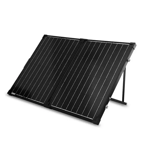 Renogy 100 Watt 12 Volt Monocrystalline Foldable Solar Suitcase w/o Regulationler, RNG-KIT-STCS100D-NC