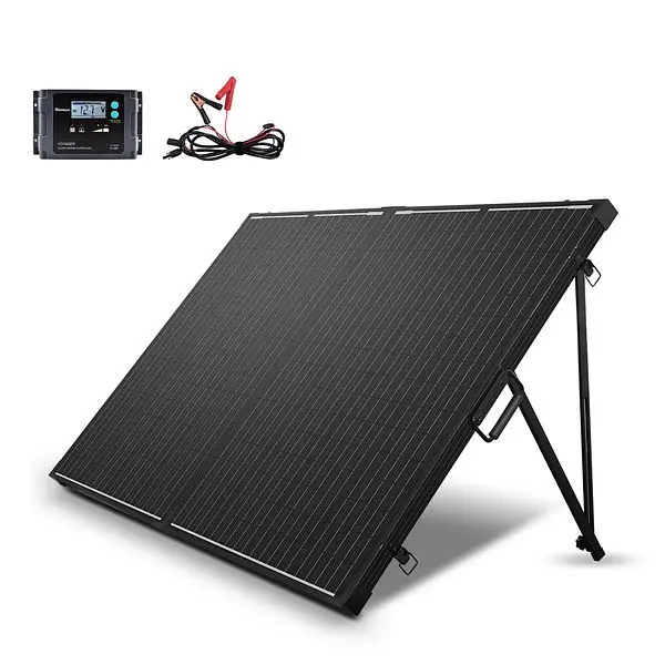 Renogy Certified-Safe 200 Watt 12 Volt Monocrystalline Foldable Solar Suitcase, RNG-KIT-STCS200D-VOY20