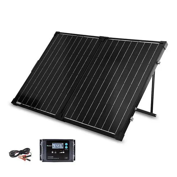 Renogy Weather-Resistant 100 Watt 12 Volt Monocrystalline Foldable Solar Suitcase Voyager, RNG-KIT-STCS100D-VOY20