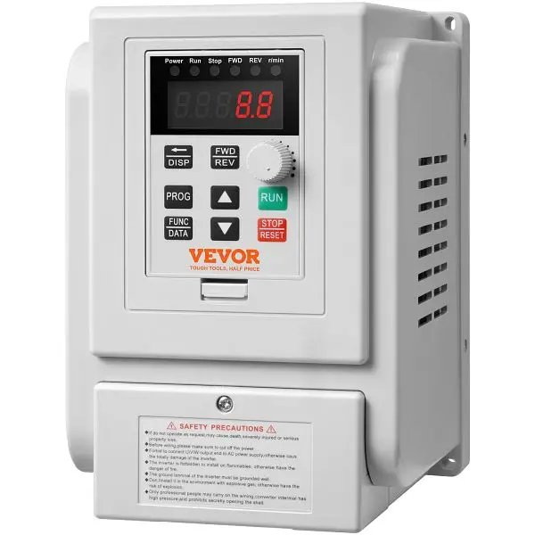 VEVOR Top-Tier VFD 4KW, 18A, 5HP Variable Frequency Drive 3-Phase Motor Speed Regulation, BPDSQ5HP0000AMGB0V7