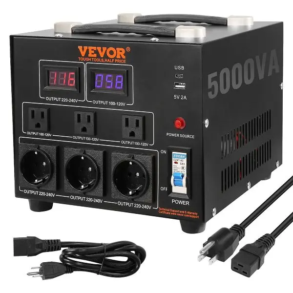 VEVOR Voltage Converter Changeer, 5000W, DYZHQ110V230VQLPQV1