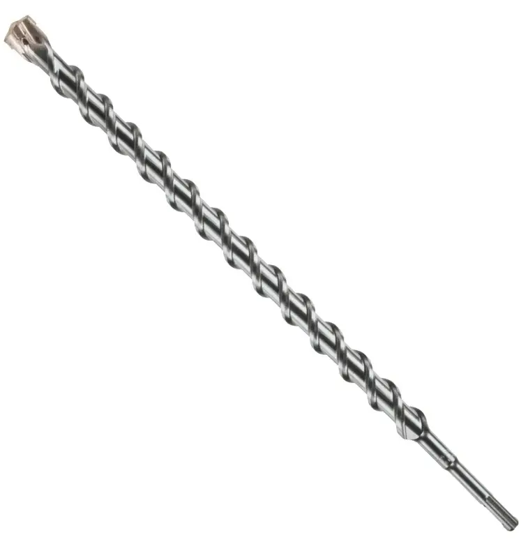 Bosch Bulldog HCFC2287 Rotary Hammer Drill Bit, 1-1/8 Dia, 18 OAL, 2-Flute, 25/64 Dia Shank