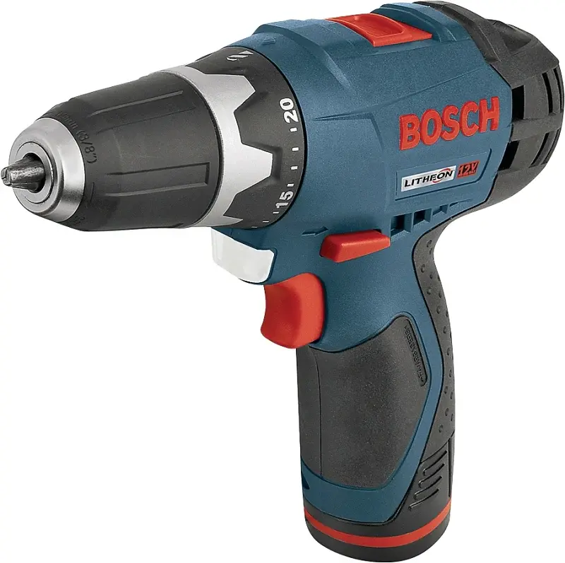 Bosch PS31-2A Drill/Driver Kit, Battery Included, 12 V, 3/8 Chuck, Unitary Sleeve Chuck