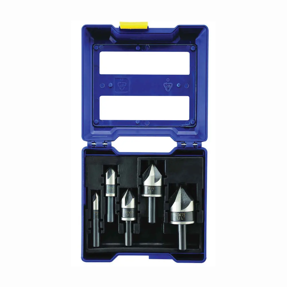 Countersink Drill Bit Place Black Oxide, 5 Pieces
