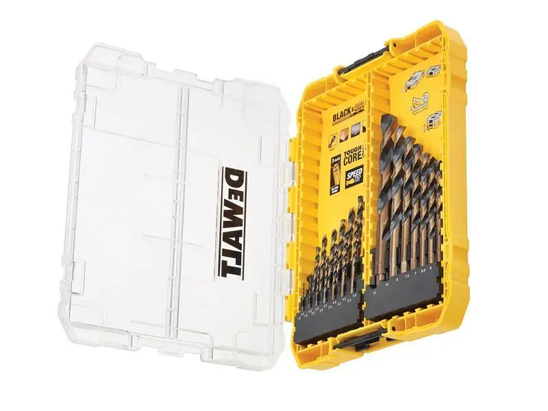 DEWALT DT70755 Black & Amber HSS Drill Set, 21 Piece