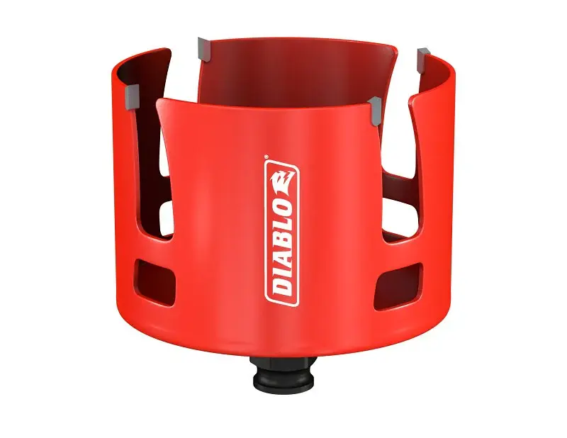 Diablo Demo Demon DHS3625CTR Hole Saw, 3-5/8 Dia, 2-3/8 D Cutting, 1-5/8 Arbor, Carbide Cutting Edge