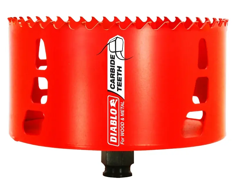 Diablo DHS5000CT Hole Saw, 5 Dia, 70 mm D Cutting, Carbide Cutting Edge