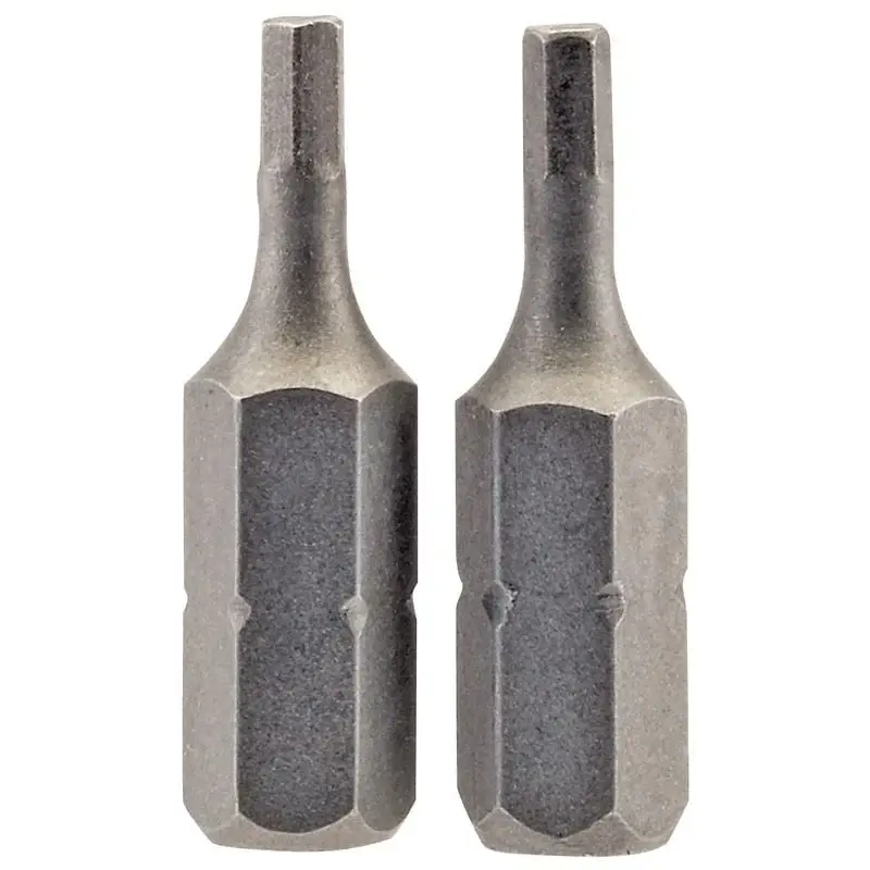 Draper 25HX/2/B Hexagonal Insert Bit, 2.5mm, 1/4" Hex, 25mm Lengthy (Pack 2) - (63961)